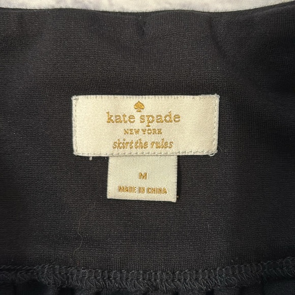 Kate Spade Kammy Skirt Bow Detail Black Stretchy Knit Pull-On Girls Size Medium - Picture 4 of 10